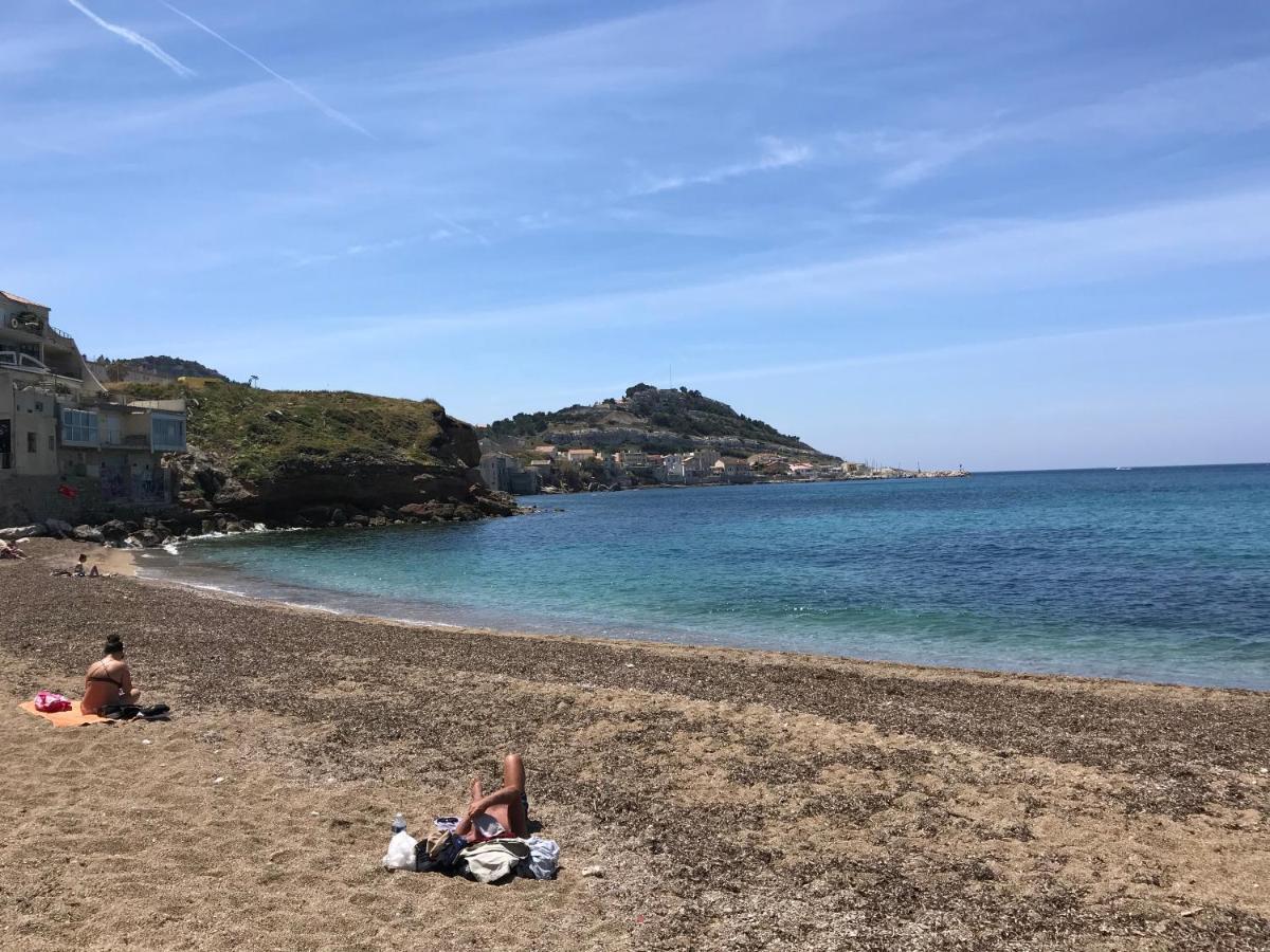 Le Cabanon Bleu Sur La Plage Marsella Exterior foto